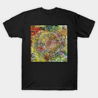 Super Nova Tie Dye Mandala by Julie Ann Stricklin T-Shirt